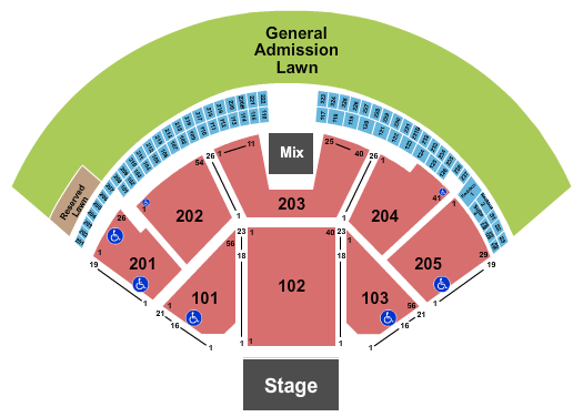 Gorge Amphitheatre Gorge Amphitheatre Seating Chart