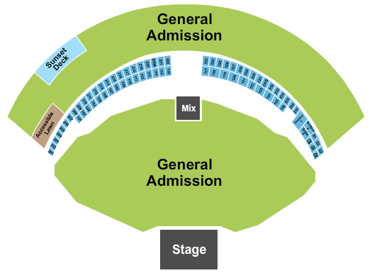 Gorge Amphitheatre Gorge Amphitheatre Seating Chart