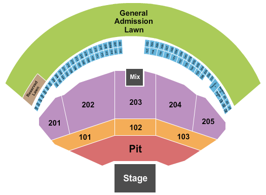 Gorge Amphitheatre Gorge Amphitheatre Seating Chart